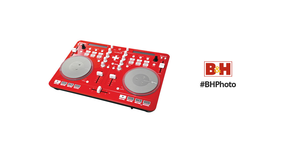 Vestax Spin2 DJ Controller for iOS and OS X (Red) SPIN2RED B&H