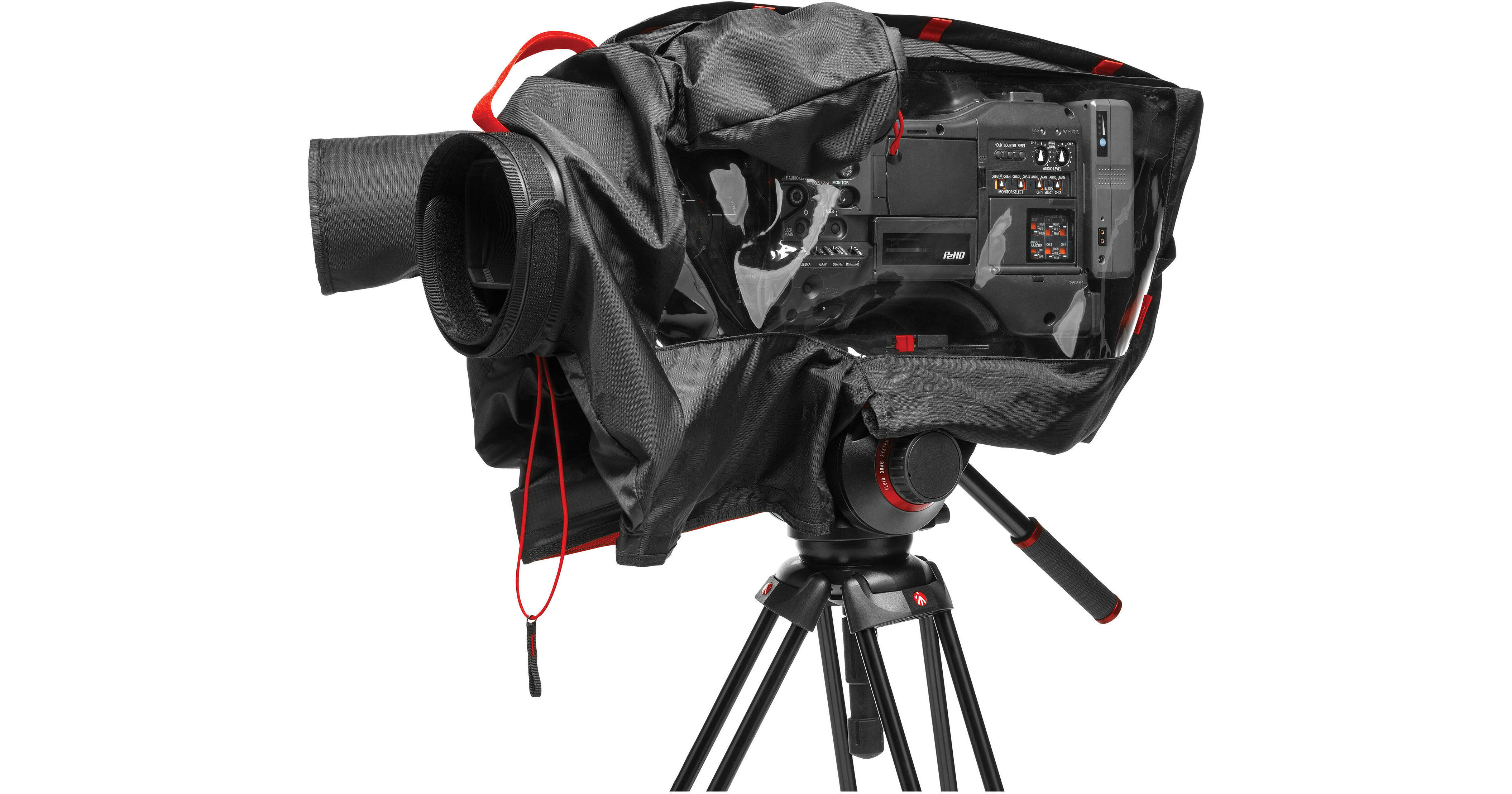 Manfrotto RC-1 Pro Light Video Camera Raincover for Full Size Camcorder /  DSLR Rig (Black)