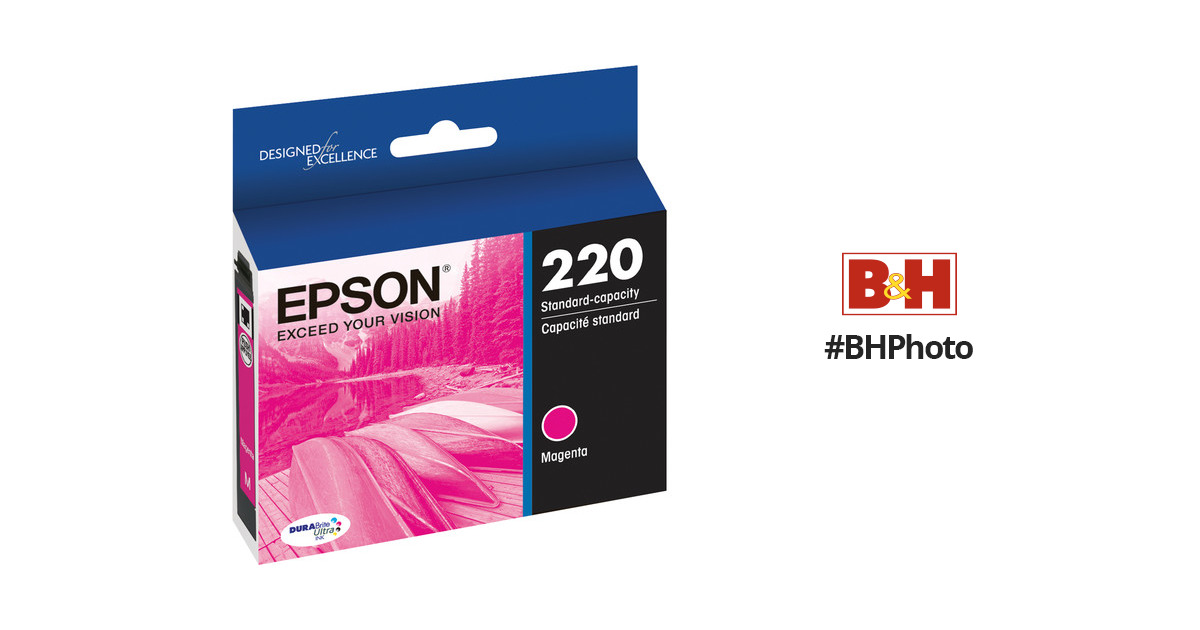Epson T220 Durabrite Ultra Magenta Ink Cartridge T220320 Bandh 5058
