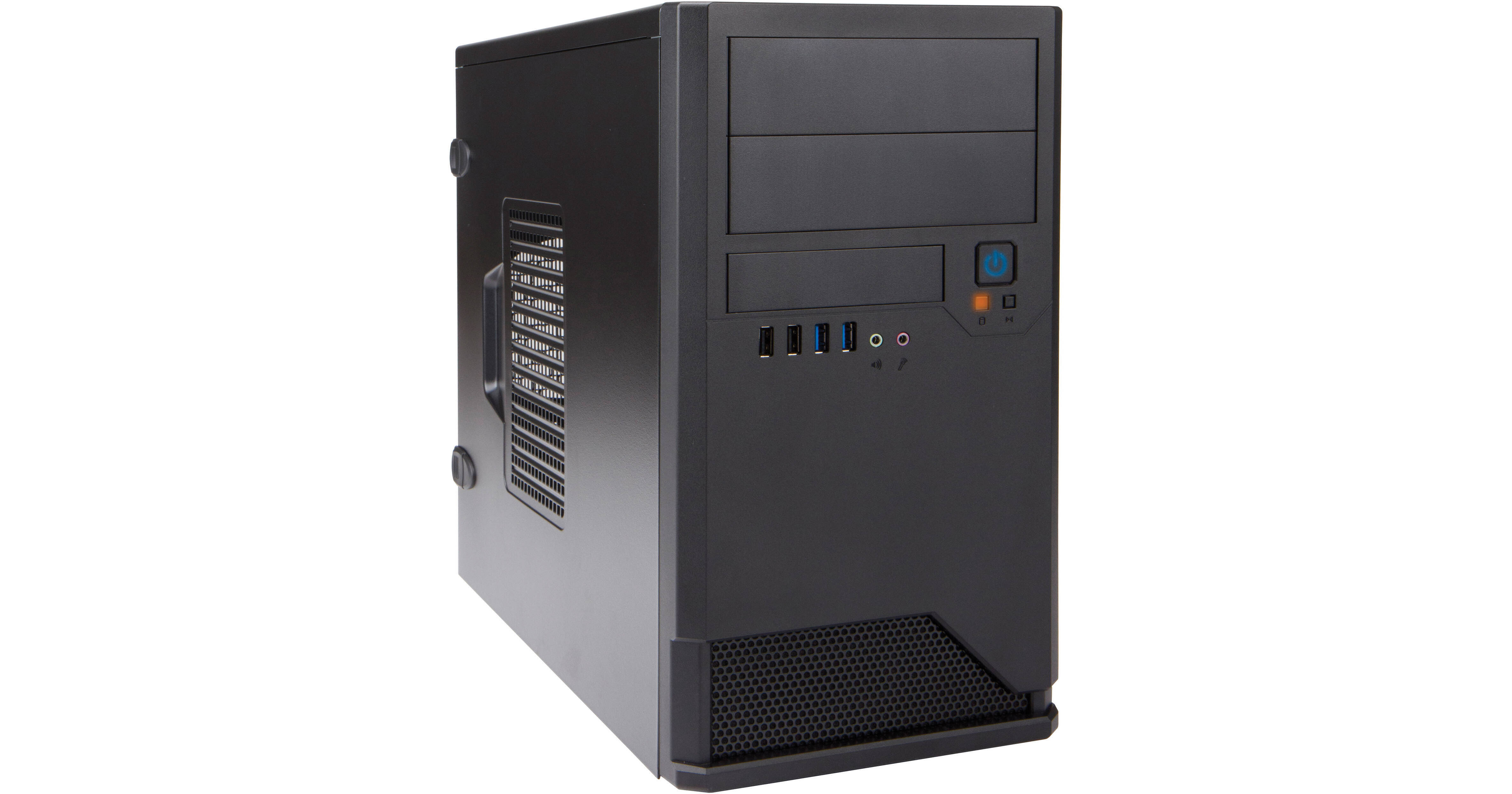 In Win EM048 Micro ATX Mini-Tower Chassis (Black)