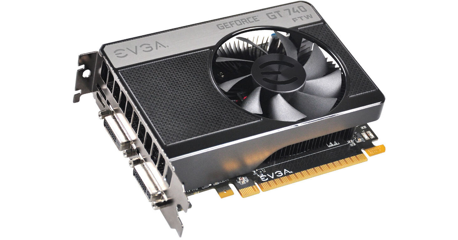 EVGA GeForce GT 740 Graphics Card 2GB GDDR5 02G P4 3744 KR B H