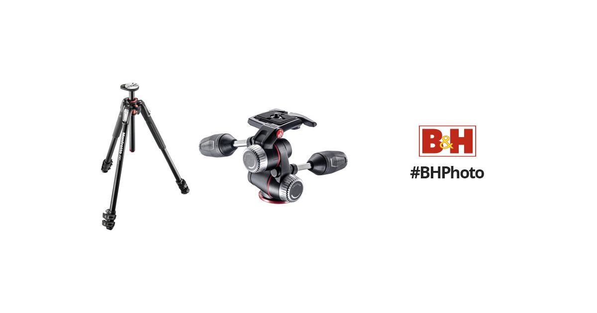 Manfrotto MT190XPRO3 Aluminum Tripod with MHXPRO-3W 3-Way