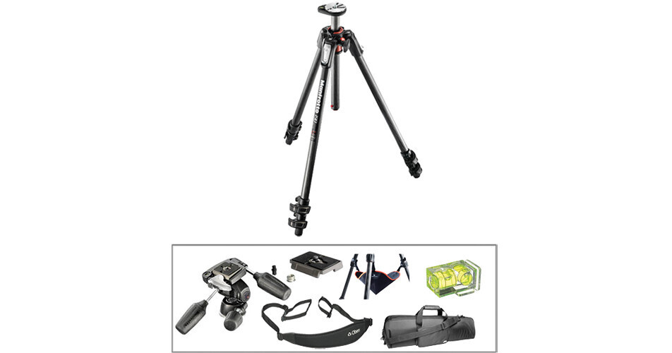 Manfrotto MT190CXPRO3 Carbon Fiber Tripod with 804RC2 3Way