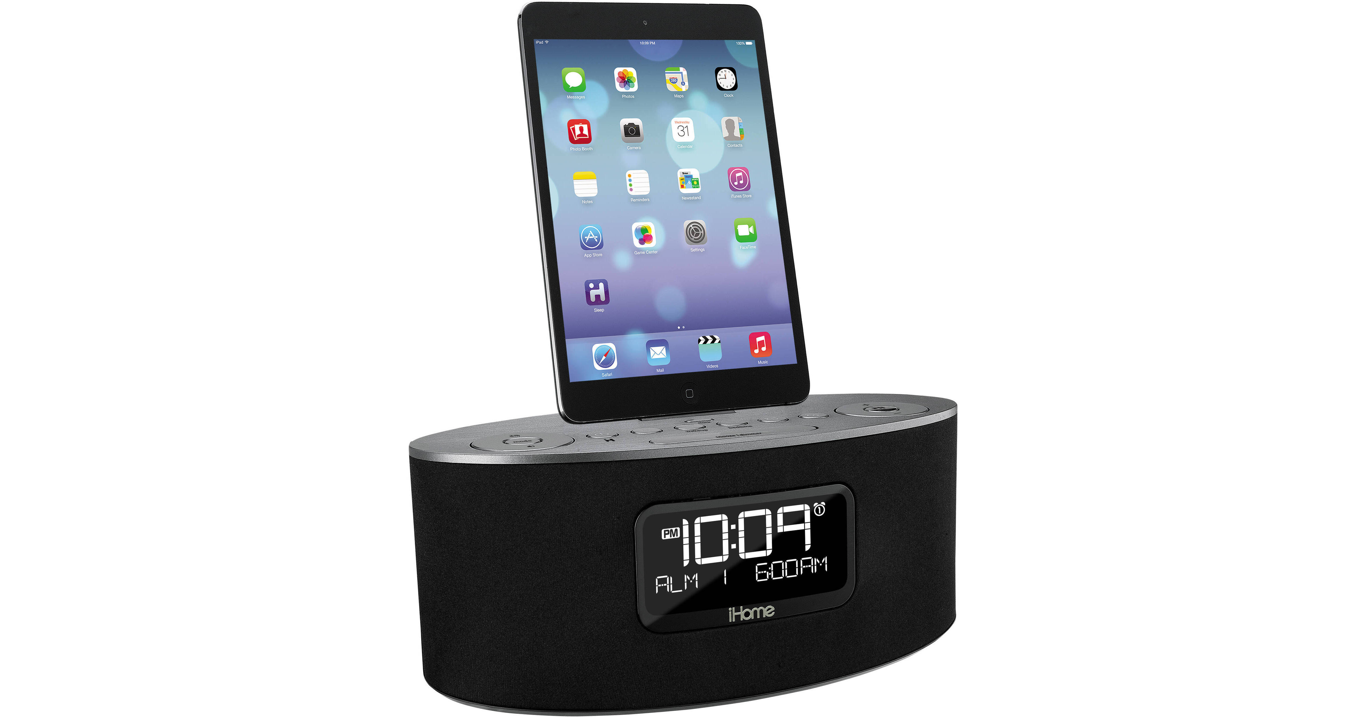 iHome iDL46 Stereo Dual Alarm Clock Radio iPad, iPhone, IDL46GC