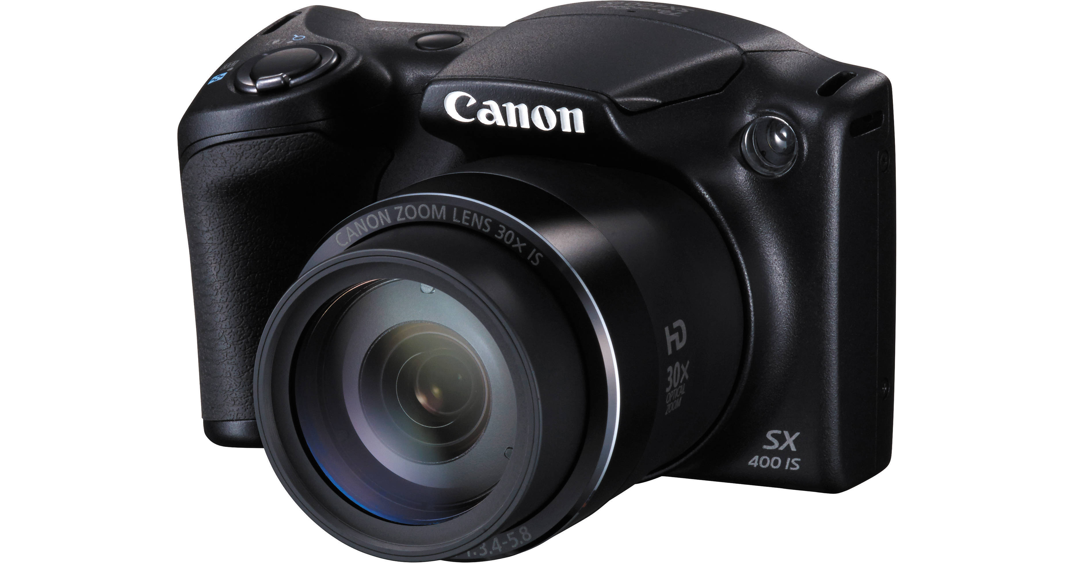 Canon PowerShot SX400 IS Digital Camera (Black) 9545B001 B&H