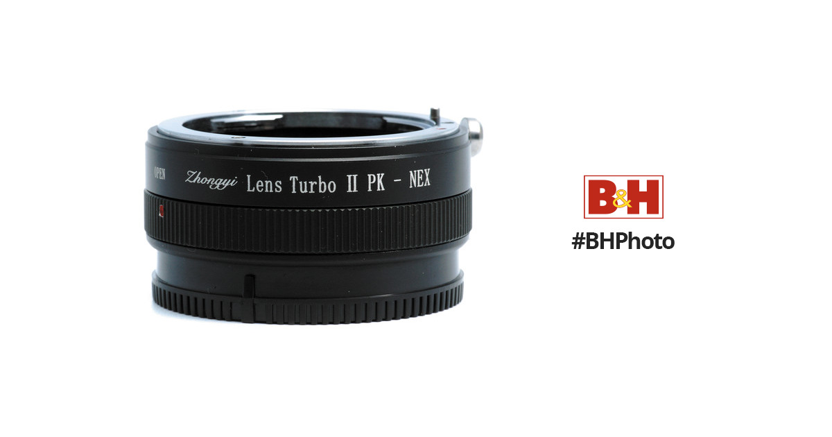 Mitakon Zhongyi Pentax K Lens to Sony E-Mount Camera Lens Turbo Adapter  Mark II