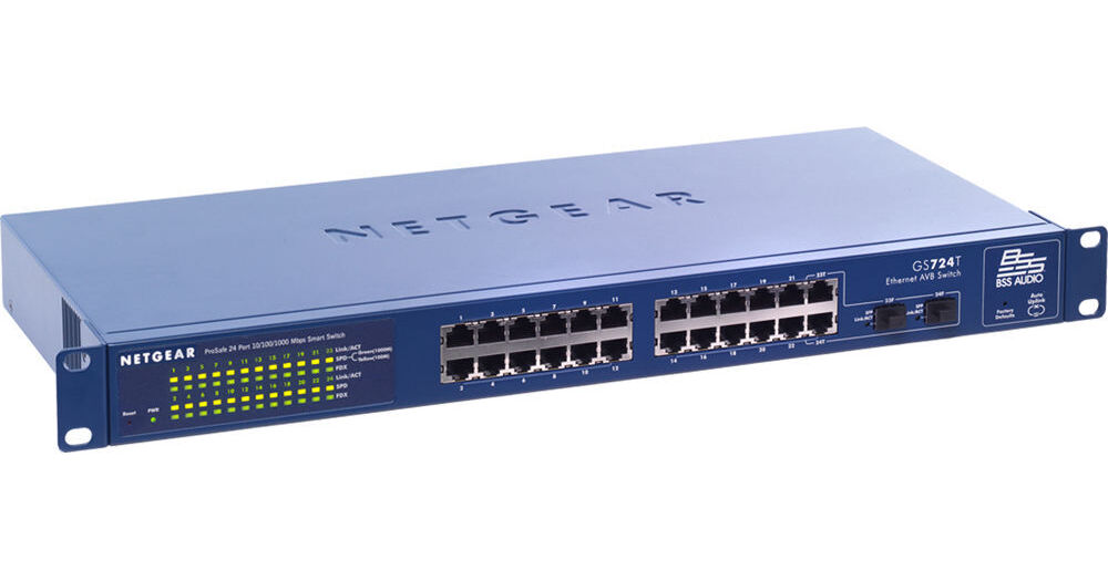 BSS Audio 24 PORT AVB ENABLED SWITCH GS724T B&H Photo