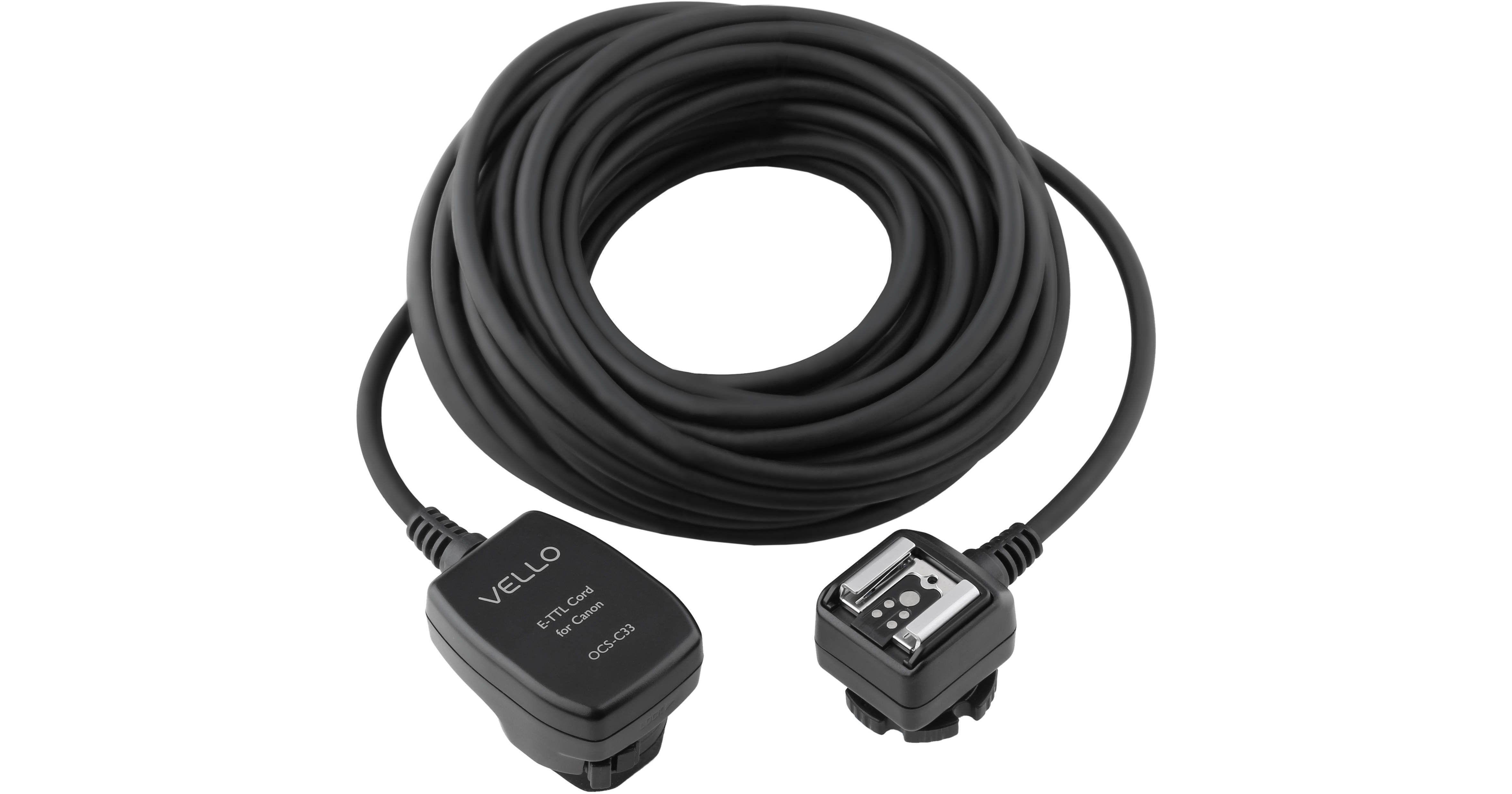 Vello Off-Camera TTL Flash Cord for Pentax Cameras (3') OCS-P3