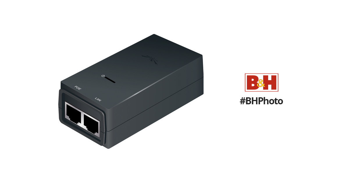 BLACK LAN Capable Ubiquiti POE Adapter Gigabit 24Volt 0.5 POE-24-12W-G Poe  Injector at Rs 1150/piece in Mumbai