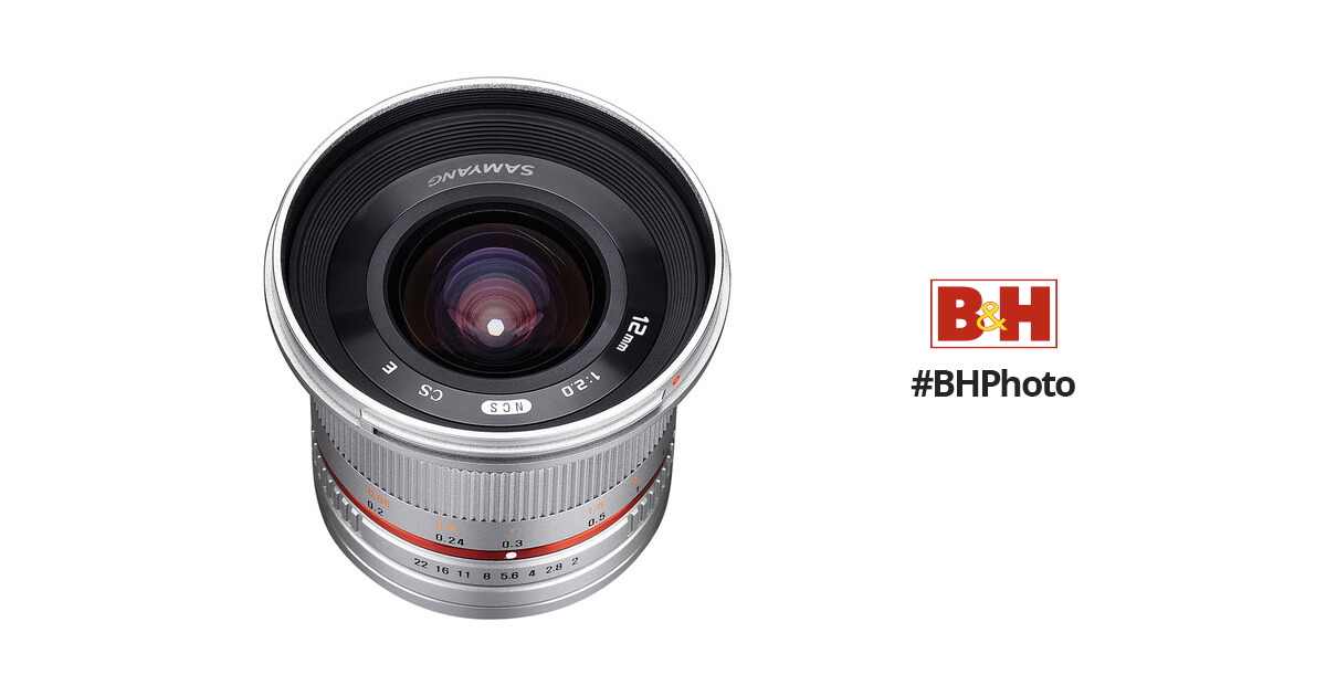 Samyang 12mm f/2.0 NCS CS Lens for Sony E-Mount (APS-C) (Silver)