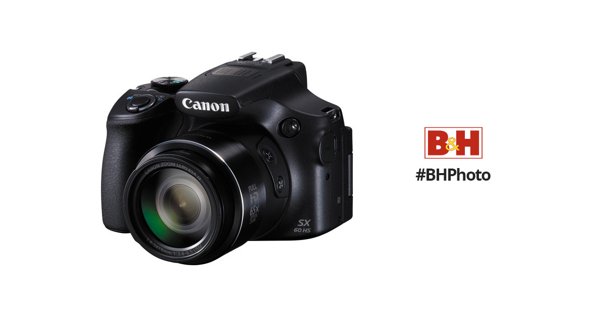 Canon PowerShot SX60 HS Digital Camera 9543B001 B&H Photo Video