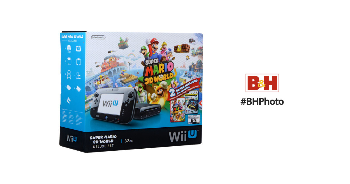 Best Buy: Wii U 32GB Console Super Mario 3D World and Nintendo Land Bundle  Black WUPSKAGF