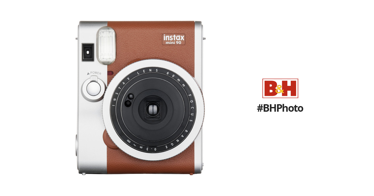 Fujifilm Instax Mini 90 NEO CLASSIC fotocamera marrone inclusa 1 FILM!!! 