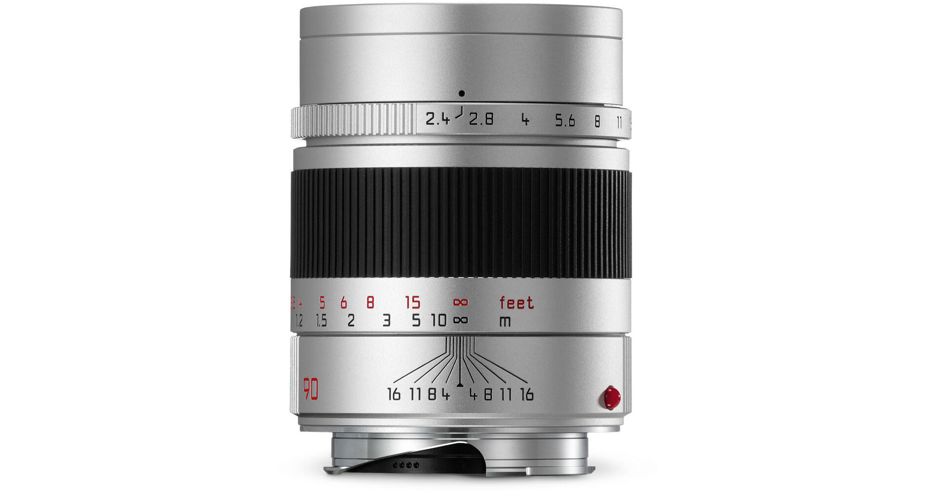 Leica Summarit-M 90mm f/2.4 Lens (Silver) 11685 B&H Photo Video