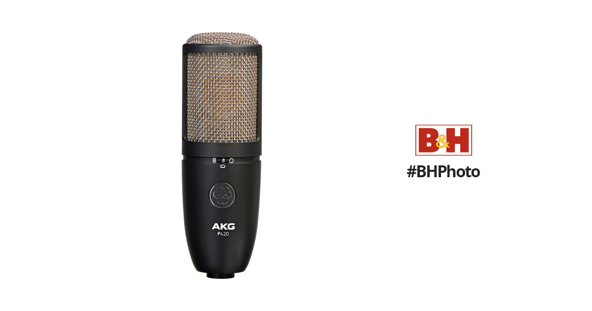 AKG Acoustics P420 Large Diaphragm Dual-Capsule  True Condenser Microphone with Switchable Polar Pattern Bundle with  JS-MCTB200 Tripod Mic Stand, Nad 価格比較