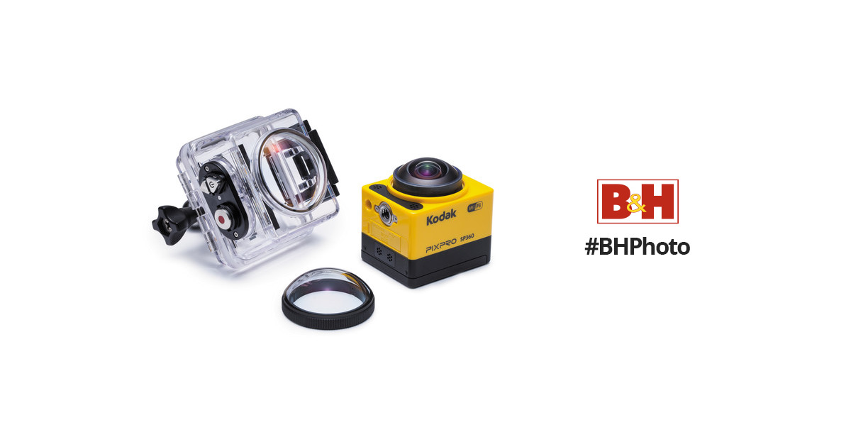 Kodak PIXPRO SP360 Action Camera with Extreme Pack SP360-YL5 B&H