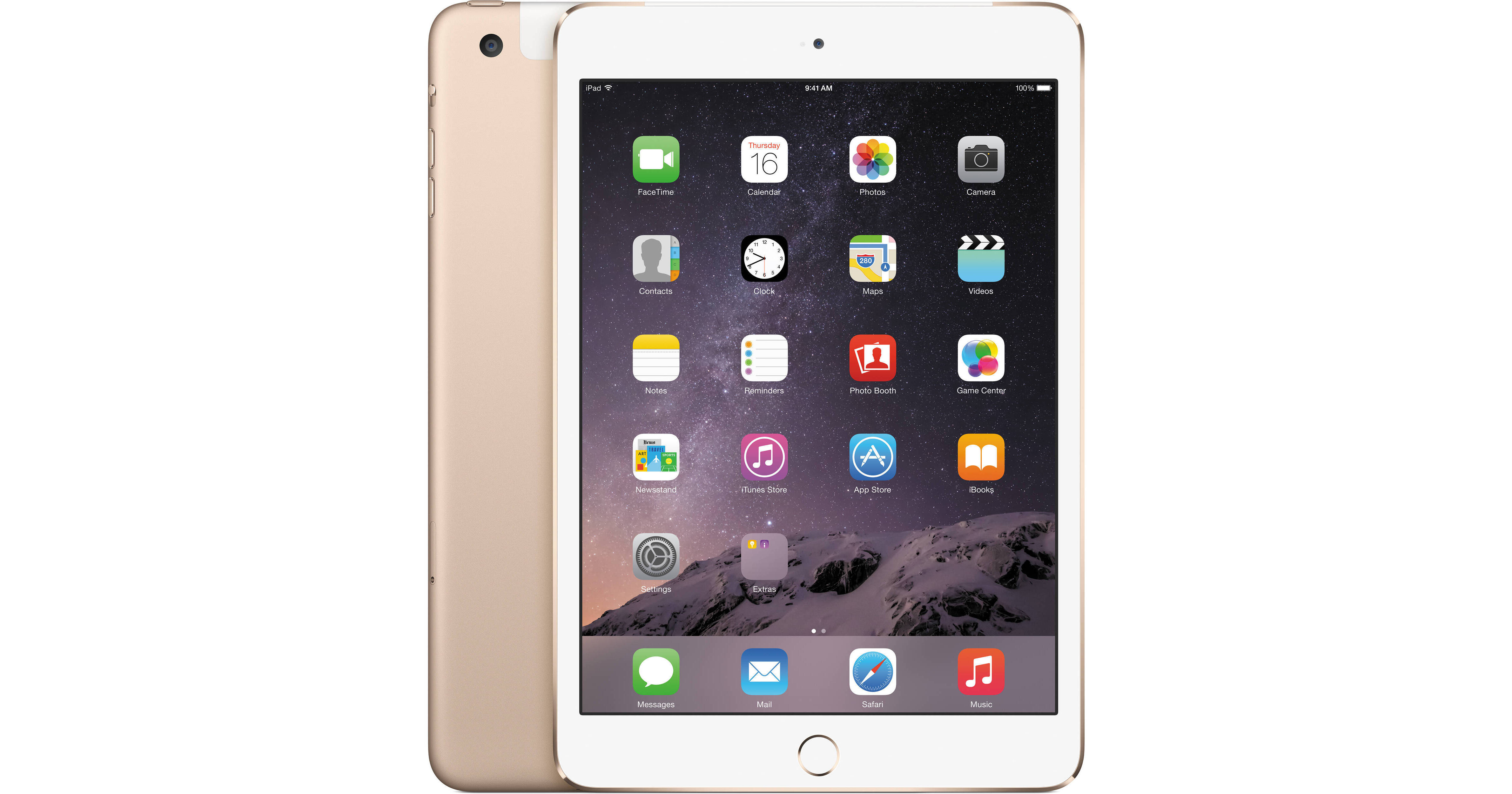 Apple 16GB iPad mini 3 (Wi-Fi + 4G LTE, Gold) MH3G2LL/A B&H