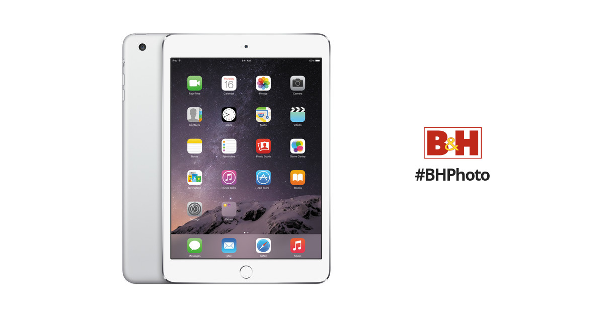 Apple 16GB iPad mini 3 (Wi-Fi Only, Silver) MGNV2LL/A B&H Photo