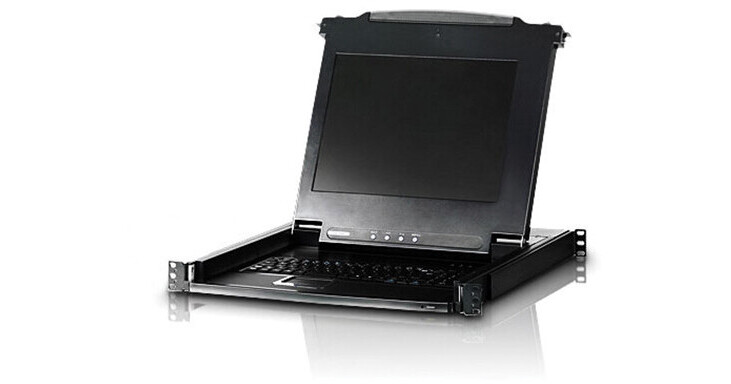 ATEN 17" Single Rail LCD Console CL1000M B&H Photo Video