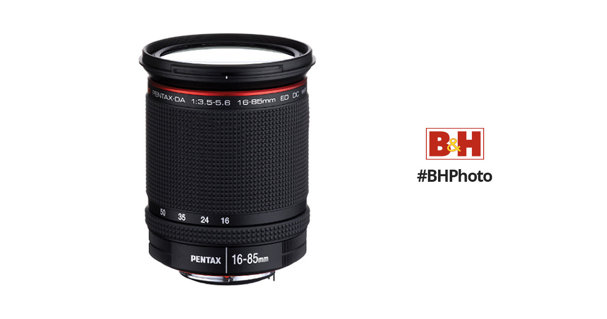Pentax HD PENTAX DA 16-85mm f/3.5-5.6 ED DC WR Lens 21387 B&H