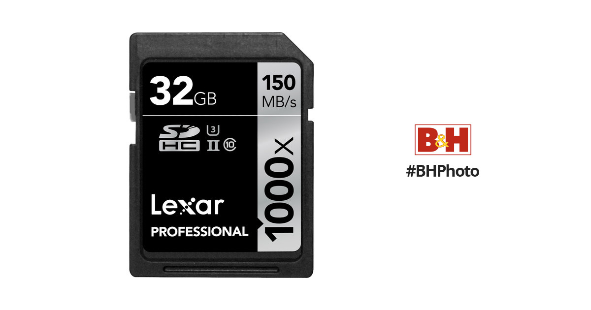 Tarjetas Lexar Professional 1000x 32GB SDHC UHS-II
