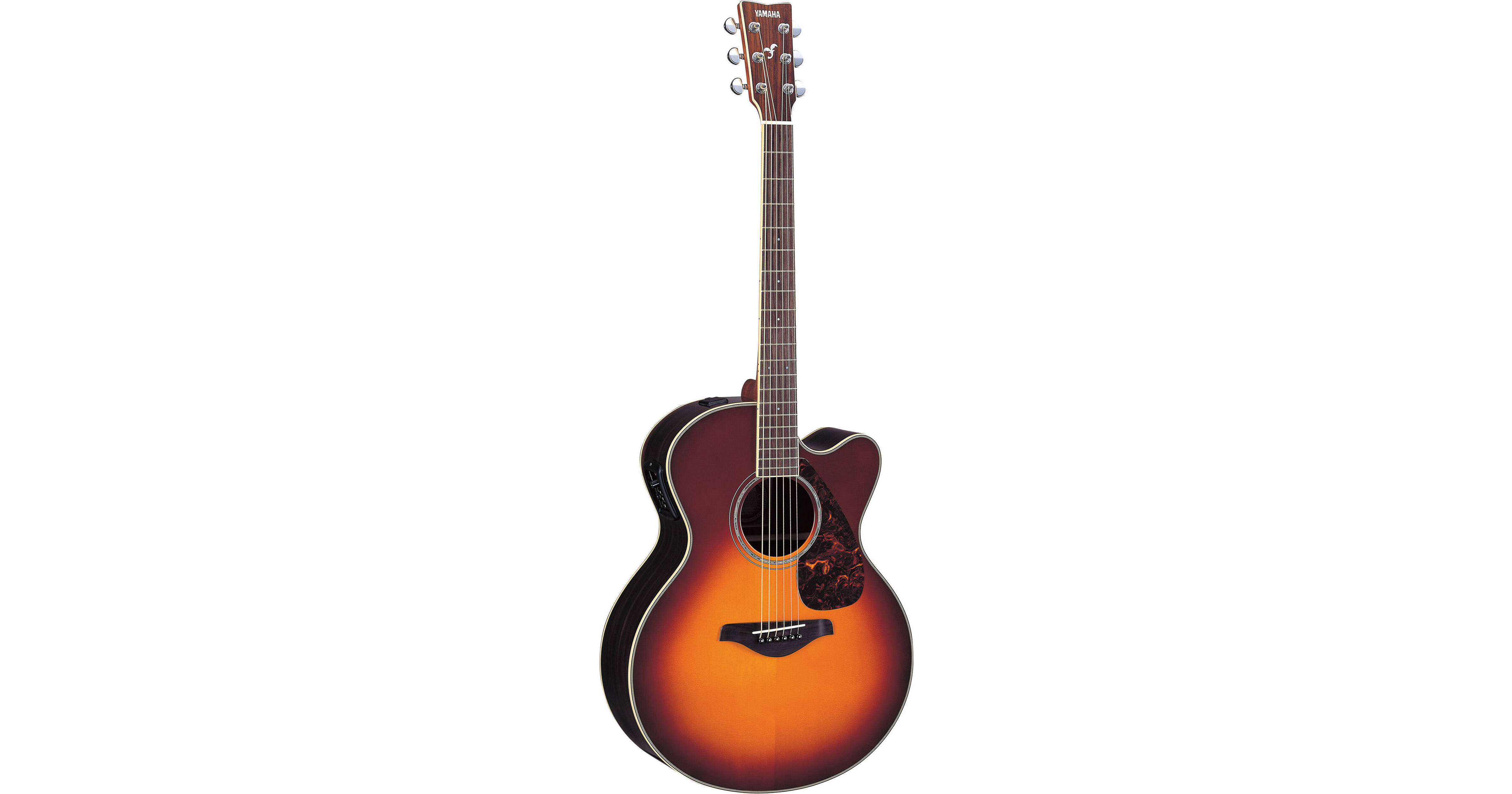 Yamaha FJX730SC Medium-Jumbo Acoustic/Electric Guitar (Brown Sunburst)