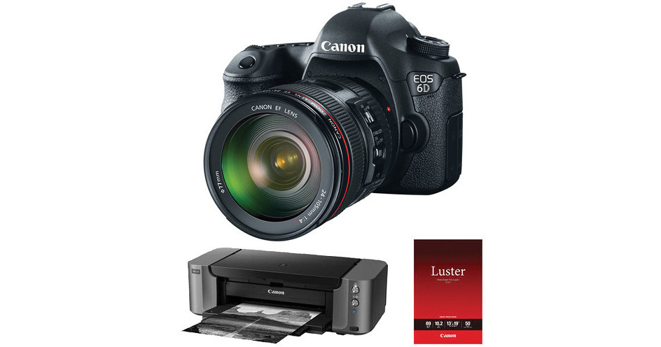 Canon EOS 6D DSLR Camera Kit with EF 24-105mm f/4L IS USM Lens