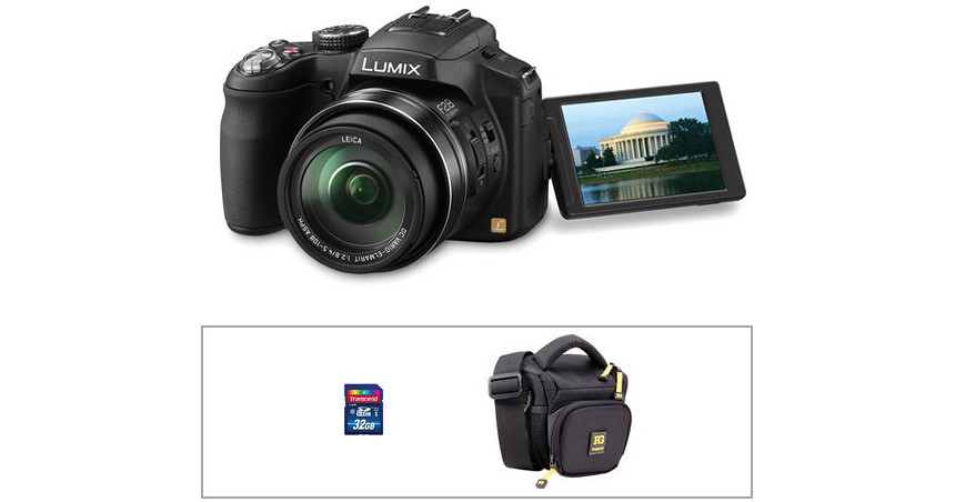 Panasonic Lumix DMCFZ200 Digital Camera Basic Kit B&H Photo