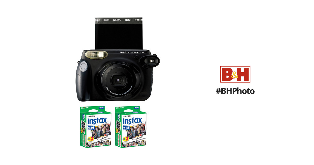 FUJIFILM instax 210 Instant Film Camera with Two instax Wide
