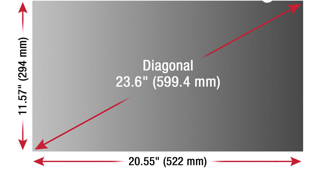 ViewSonic 23.6" Privacy Filter Screen Protector VSPF2360 B&H
