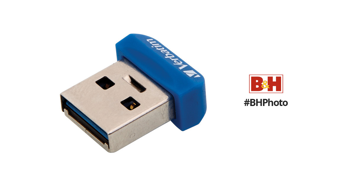 Verbatim 16GB Store 'n' Stay Nano USB 3.0 Flash Drive (Blue)