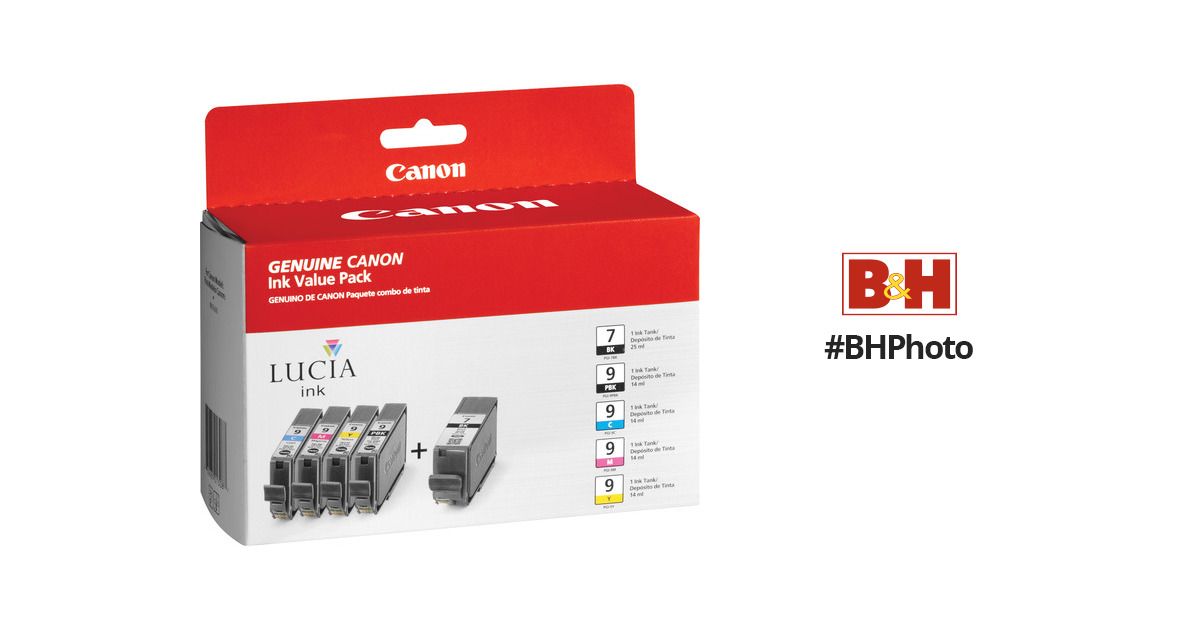 20 PK PGI-9 Black & Color Combo Ink Cartridge for Canon PIXMA Pro9500 Mark II