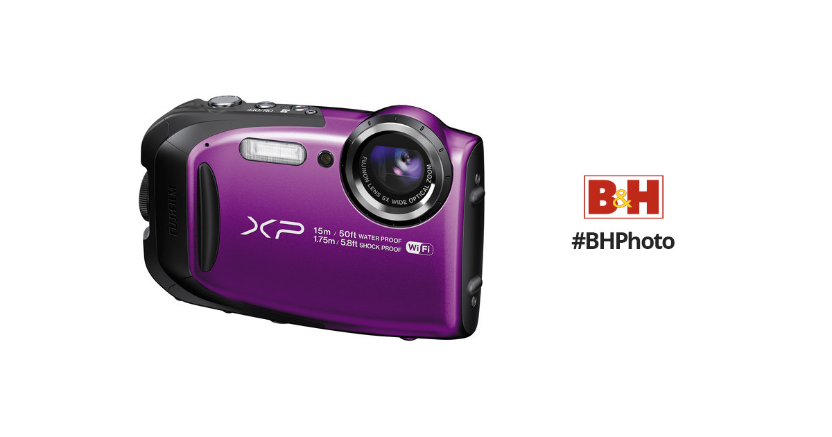 FUJIFILM FinePix XP80 Digital Camera (Purple) 16449818 B&H Photo