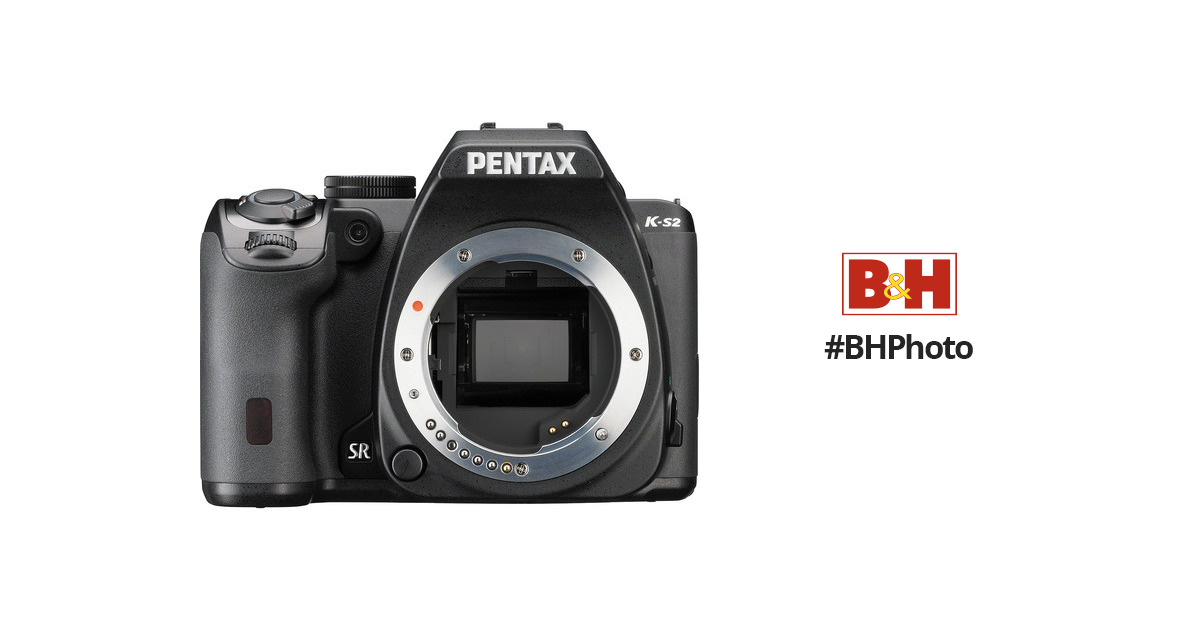 Pentax K-S2 DSLR Camera (Body Only, Black) 11577 B&H Photo Video