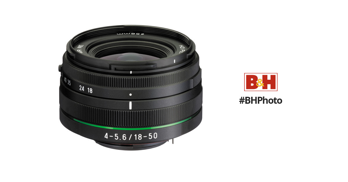 Pentax HD PENTAX DA 18-50mm f/4.0-5.6 DC WR RE Lens 21357 B&H
