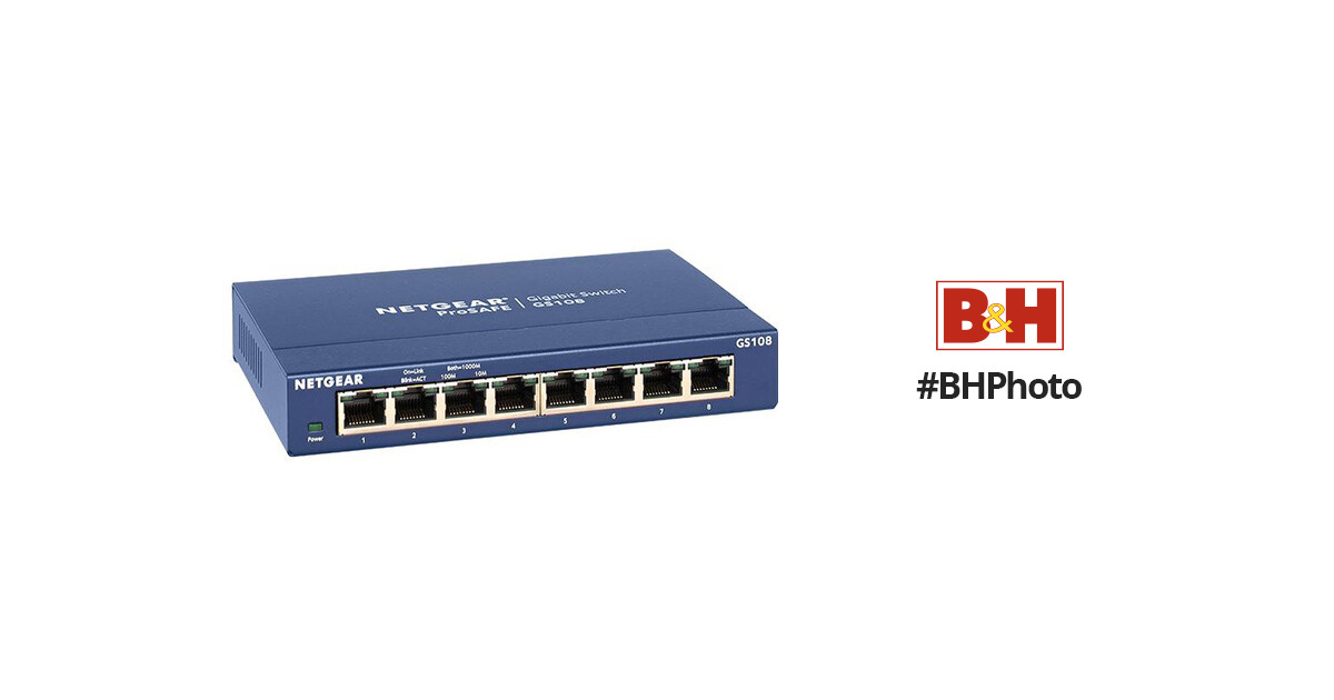 8-port 1Gb Switch with 10gb SFP+ Uplink GS108X - NETGEAR