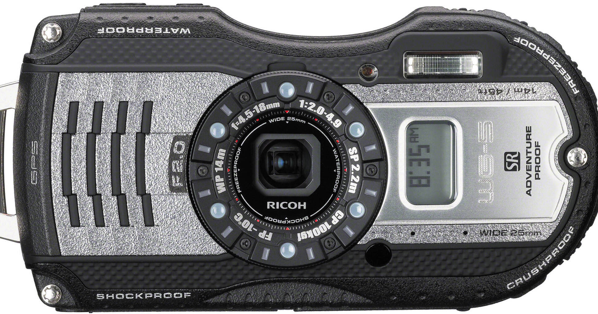 Ricoh WG-5 GPS Digital Camera (Gunmetal) 04653 B&H Photo Video