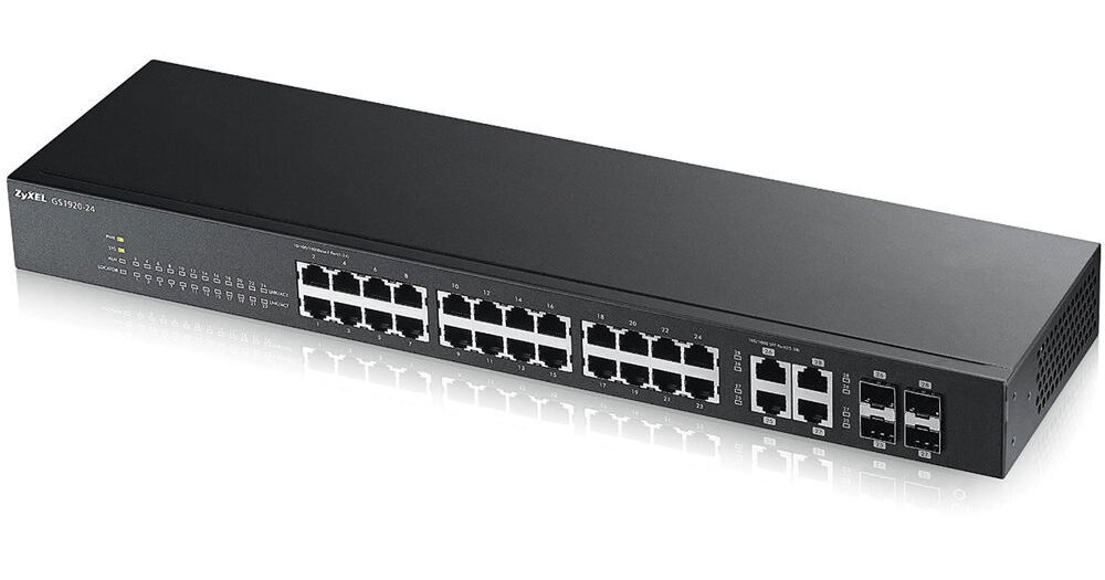 ZyXEL GS1920-24 24-Port GbE Smart Managed Switch GS1920-24 B&H