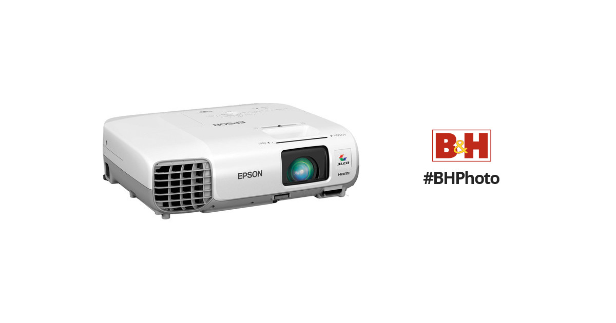 Epson PowerLite 98 Projector 3000 Lumens HD 1080i HDMI H577A Bright  w/Bundle 10343910027