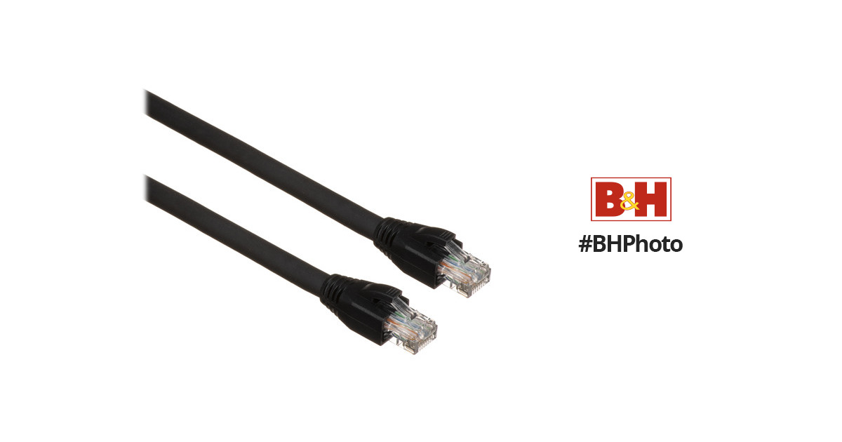 Comprehensive Cable Pro AV/IT CAT6 Heavy Duty Snagless Patch Cable Black 75ft CAT6-75PROBLK