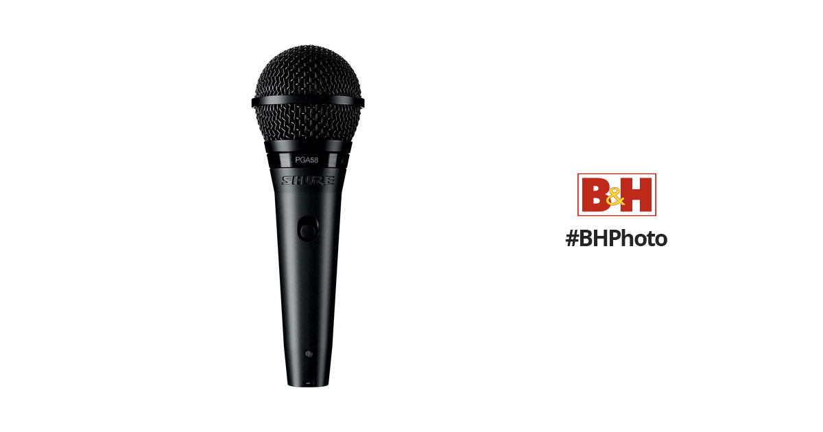 Shure PGA58-XLR Cardioid Dynamic Vocal Microphone PGA58-XLR B&H