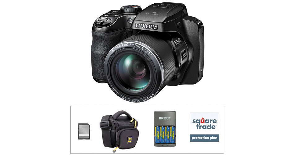 FUJIFILM FinePix S9800 Digital Camera Deluxe Kit B&H Photo Video