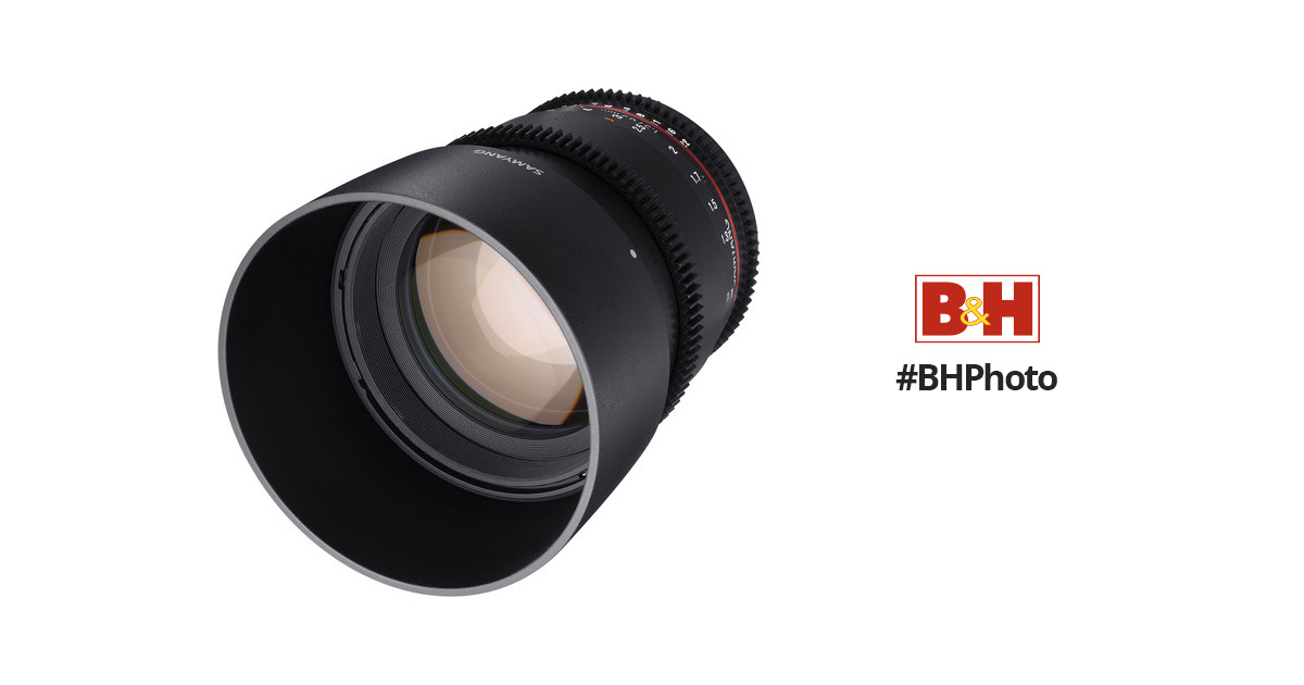 Samyang 85mm T1.5 VDSLRII Cine Lens for Canon EF Mount SYDS85M-C