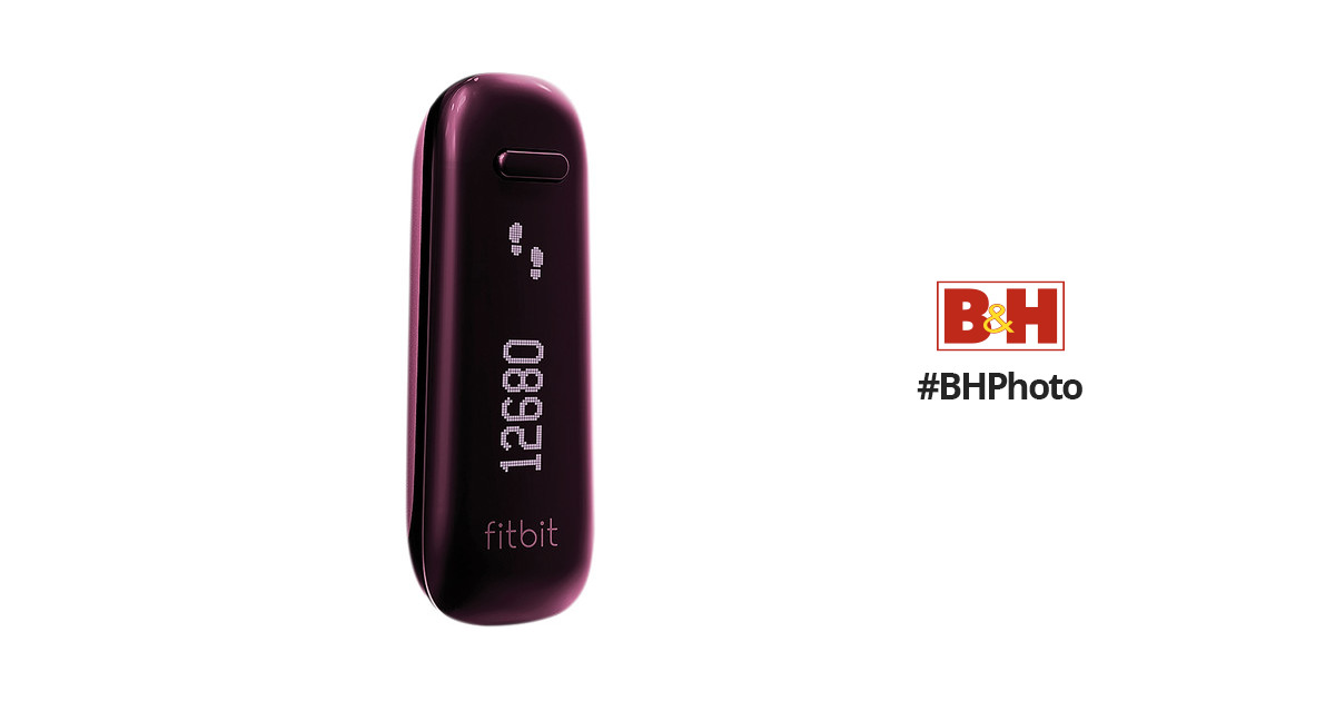 Fitbit One Wireless Activity Plus Sleep Tracker Burgundy FB103 Water Resistant 