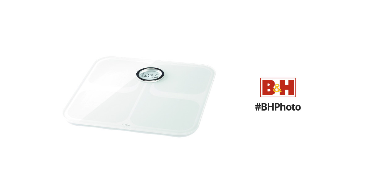 Fitbit Aria FB201W Wi-Fi Smart Scale White Weight BMI Body Fat