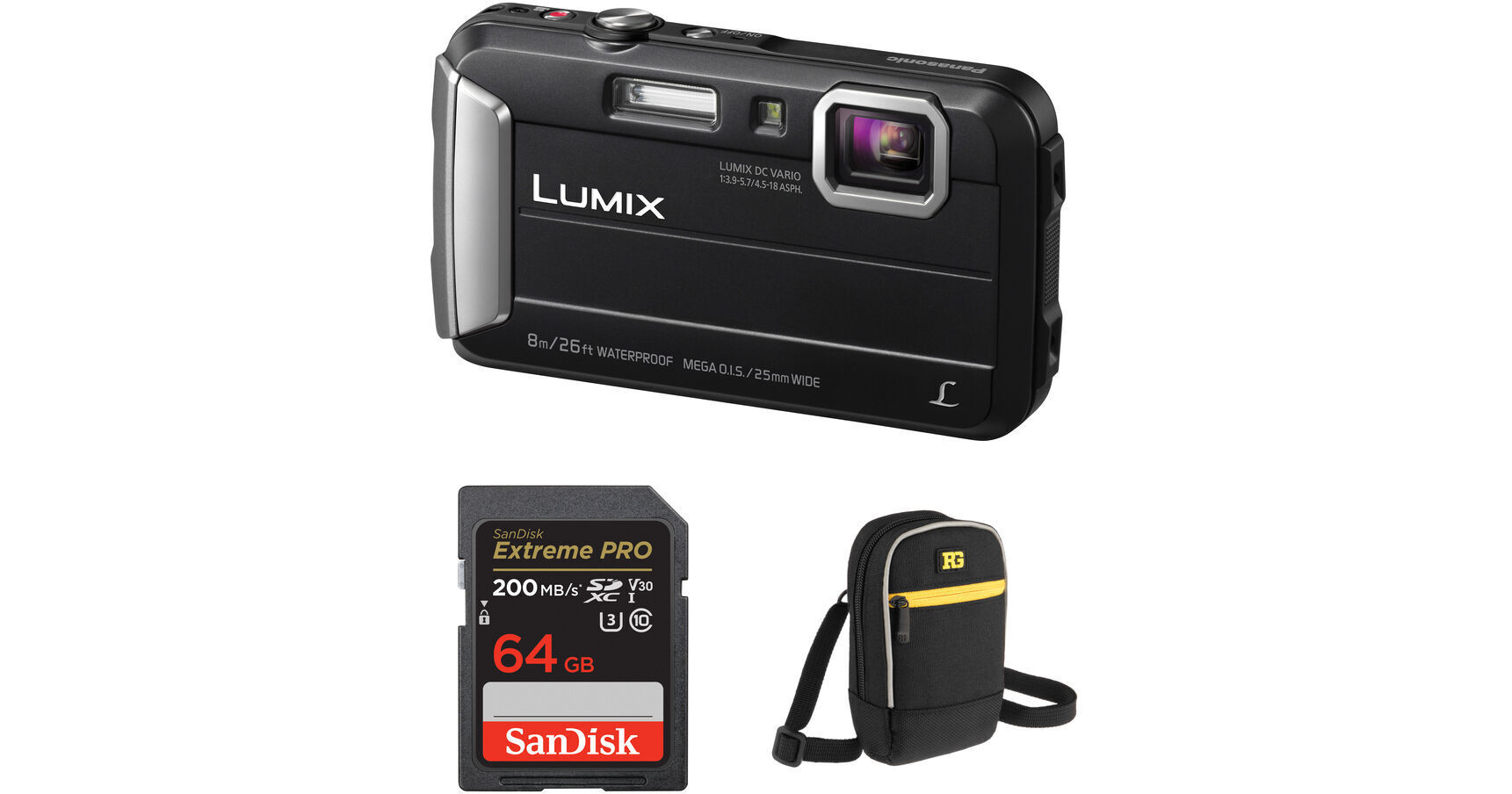 Panasonic Lumix DMCTS30 Digital Camera with Accessory Kit