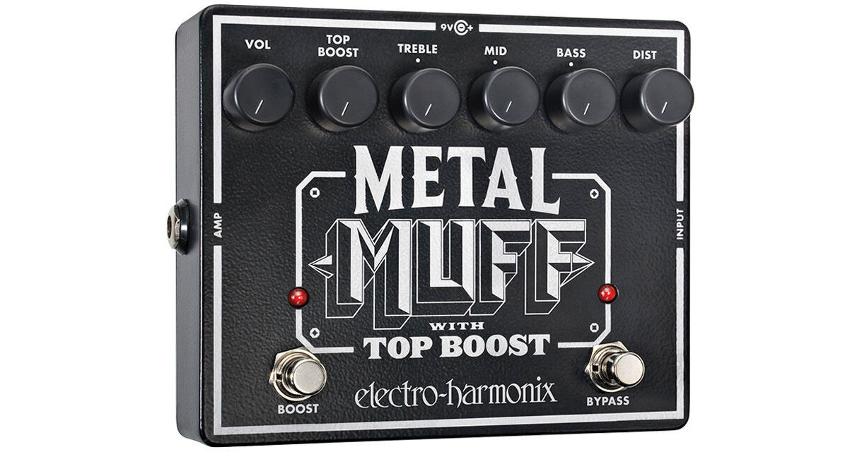 Electro-Harmonix Metal Muff Distortion Pedal with Top METAL MUFF