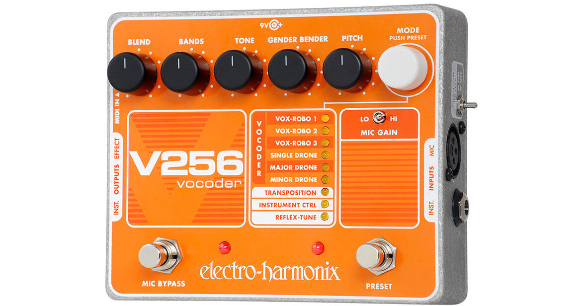 Electro-Harmonix V256 Vocoder Pedal with Reflex Tune V256 B&H