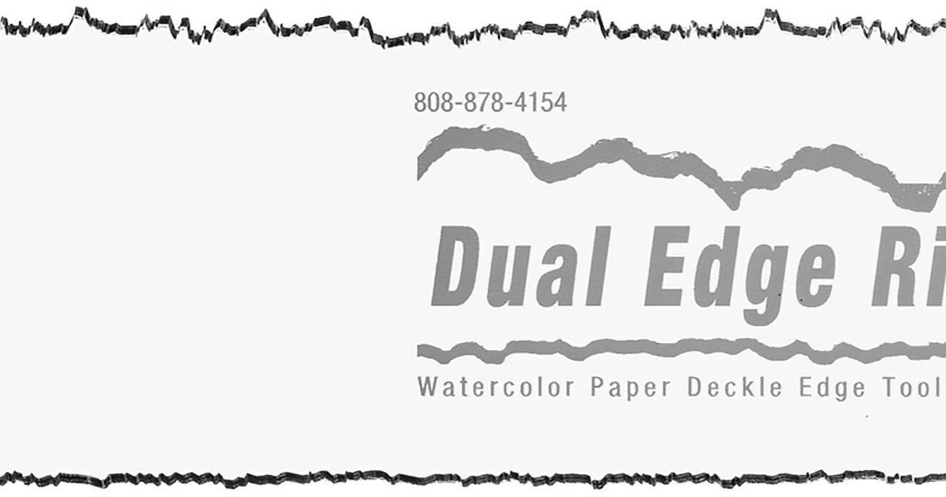  Dual Edge Ripper Classic Watercolor Paper Deckle