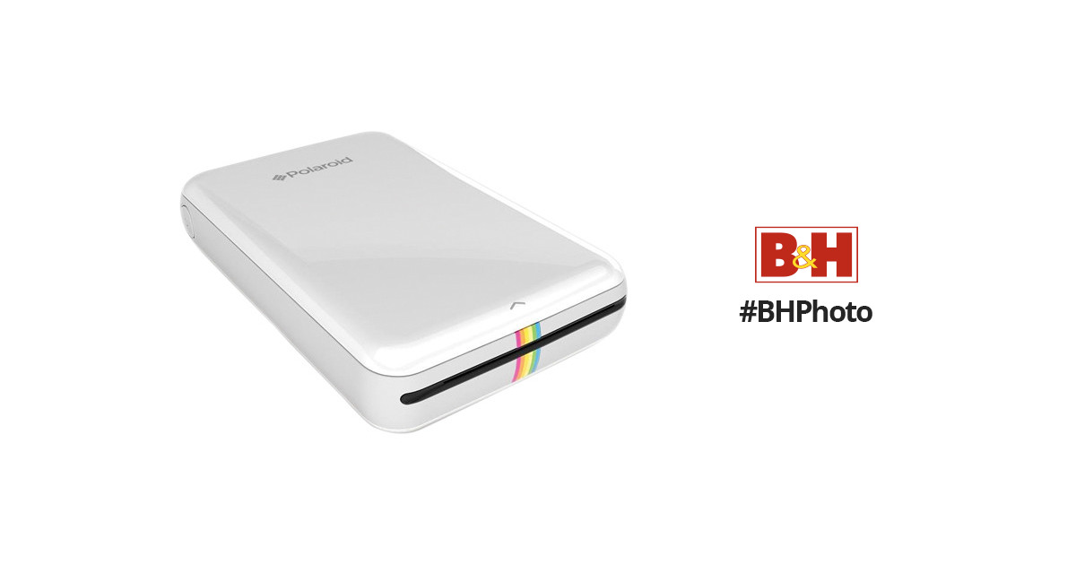 Polaroid ZIP Mobile Printer (White) POLMP01W B&H Photo Video